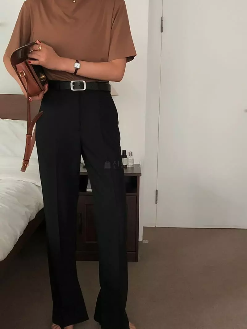 A Want - Korean Women Fashion - #shopsmall - Wood Slit Pants