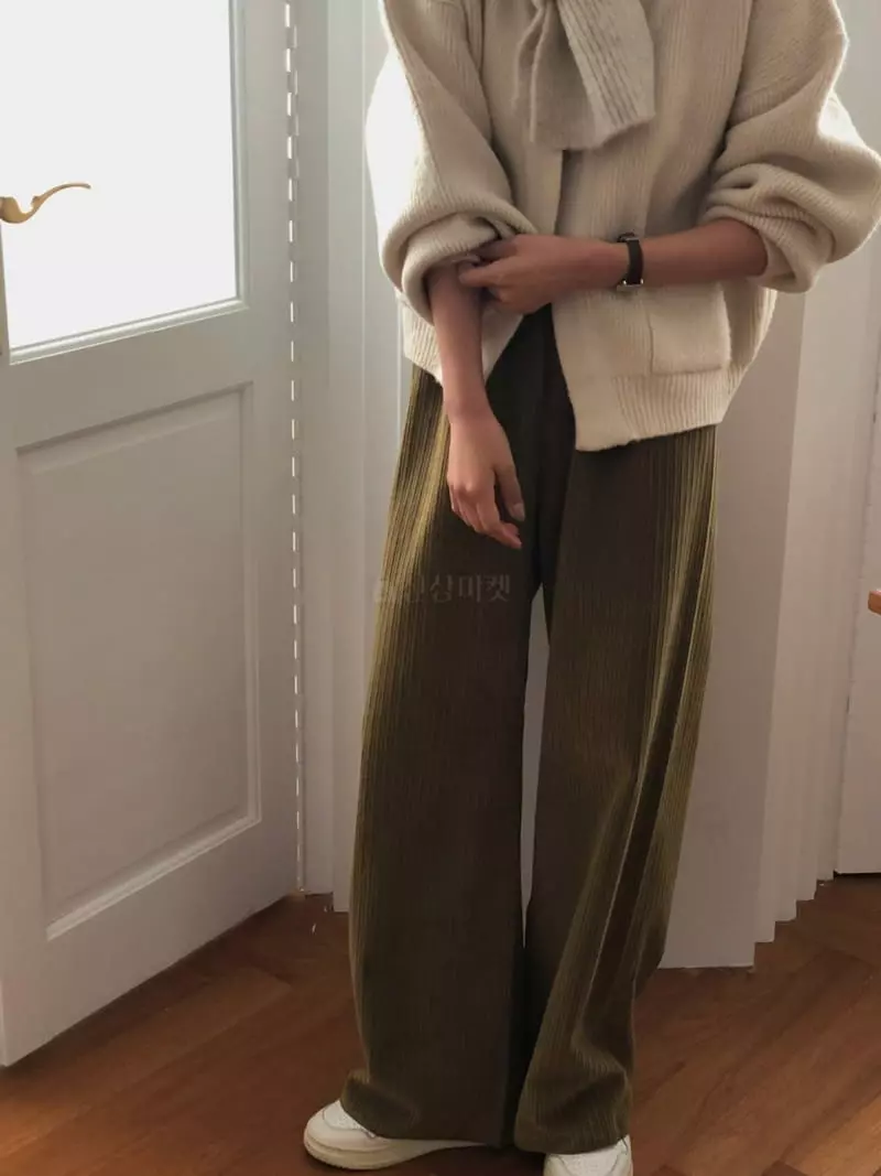 A Want - Korean Women Fashion - #thatsdarling - Corduroy Pants - 5