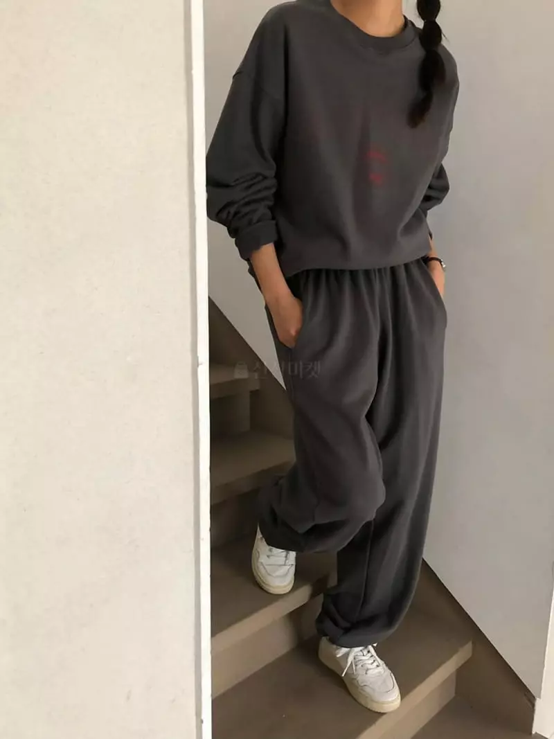A Want - Korean Women Fashion - #thatsdarling - Bird Terry Pants - 3