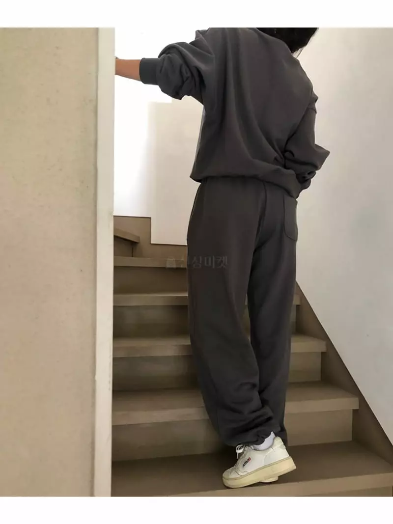 A Want - Korean Women Fashion - #thatsdarling - Bird Terry Pants - 4