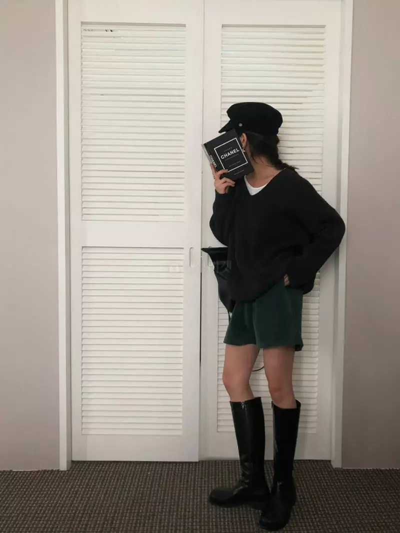 A Want - Korean Women Fashion - #vintageinspired - Rib Shorts - 5