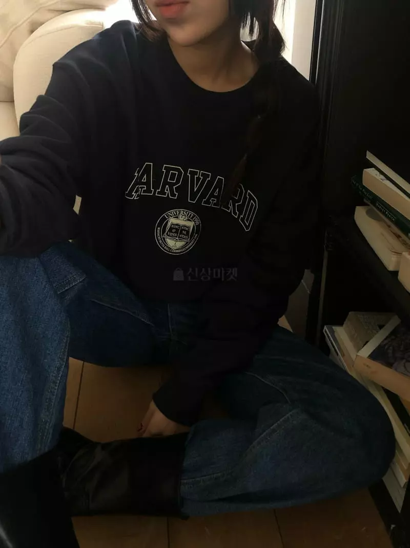 A Want - Korean Women Fashion - #vintagekidsstyle - Havard Sweatshirt - 6