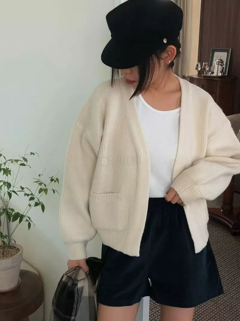 A Want - Korean Women Fashion - #womensfashion - Sheared Cardigan - 11
