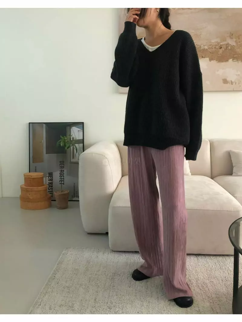 A Want - Korean Women Fashion - #womensfashion - Snow Velvet Pants - 2