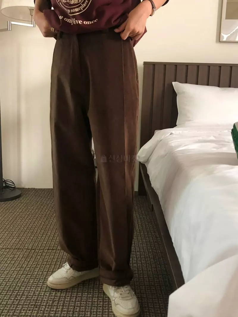 A Want - Korean Women Fashion - #womensfashion - Brood Rib Pants - 2