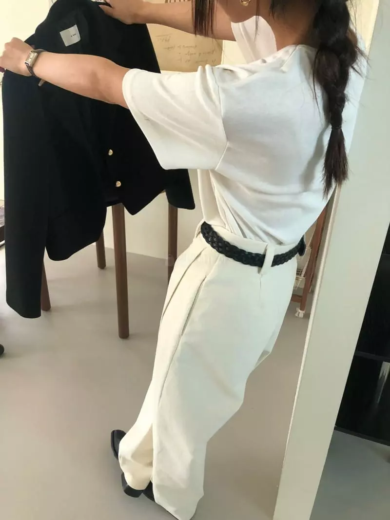 A Want - Korean Women Fashion - #womensfashion - Brood Rib Pants - 6