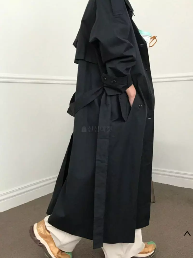 A Want - Korean Women Fashion - #womensfashion - Belted Trench Coat - 2