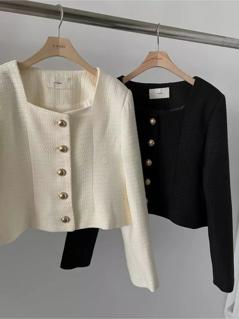 A Want - Korean Women Fashion - #womensfashion - More Tiwd Jacket - 7
