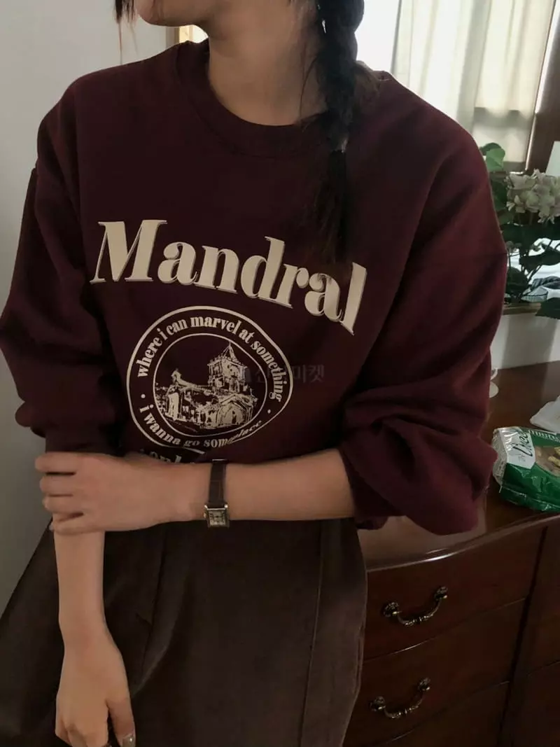 A Want - Korean Women Fashion - #womensfashion - Mandral Sweatshirt - 2