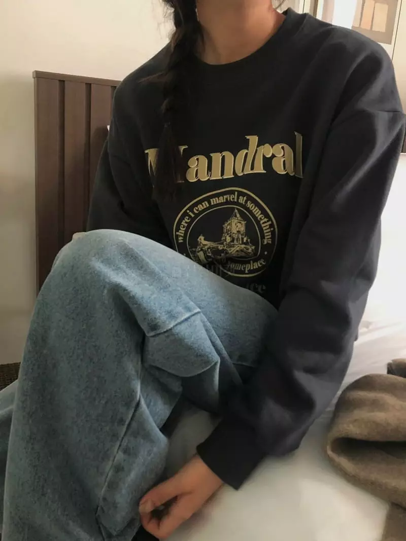A Want - Korean Women Fashion - #womensfashion - Mandral Sweatshirt - 8