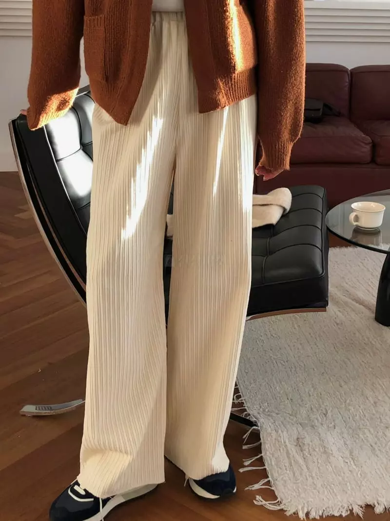 A Want - Korean Women Fashion - #womensfashion - Corduroy Pants - 8