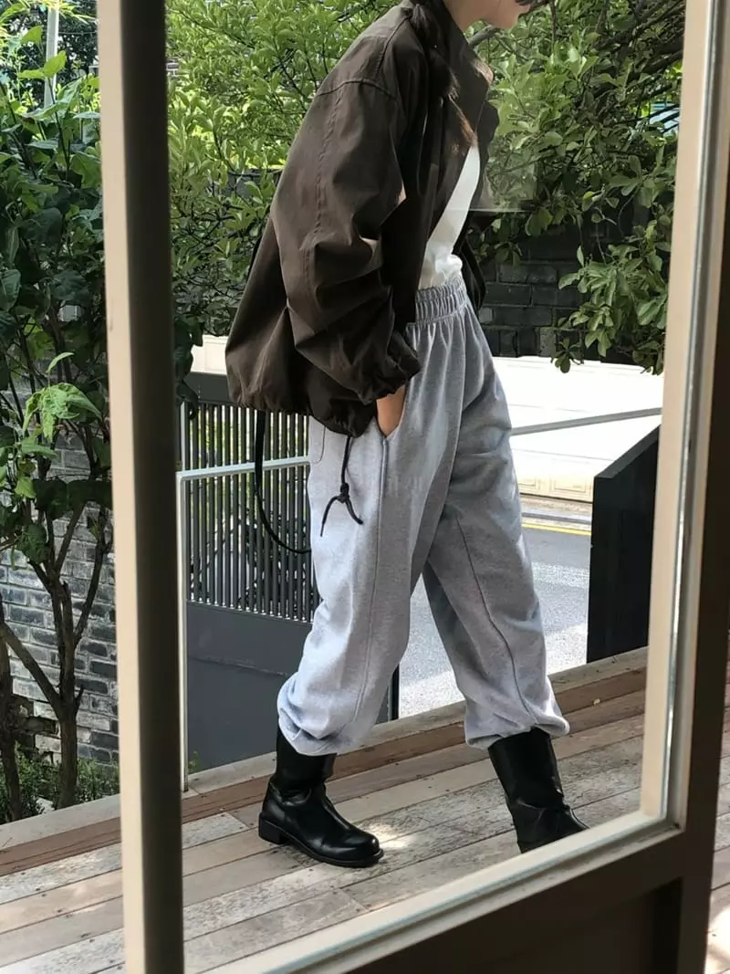 A Want - Korean Women Fashion - #womensfashion - Bird Terry Pants - 6