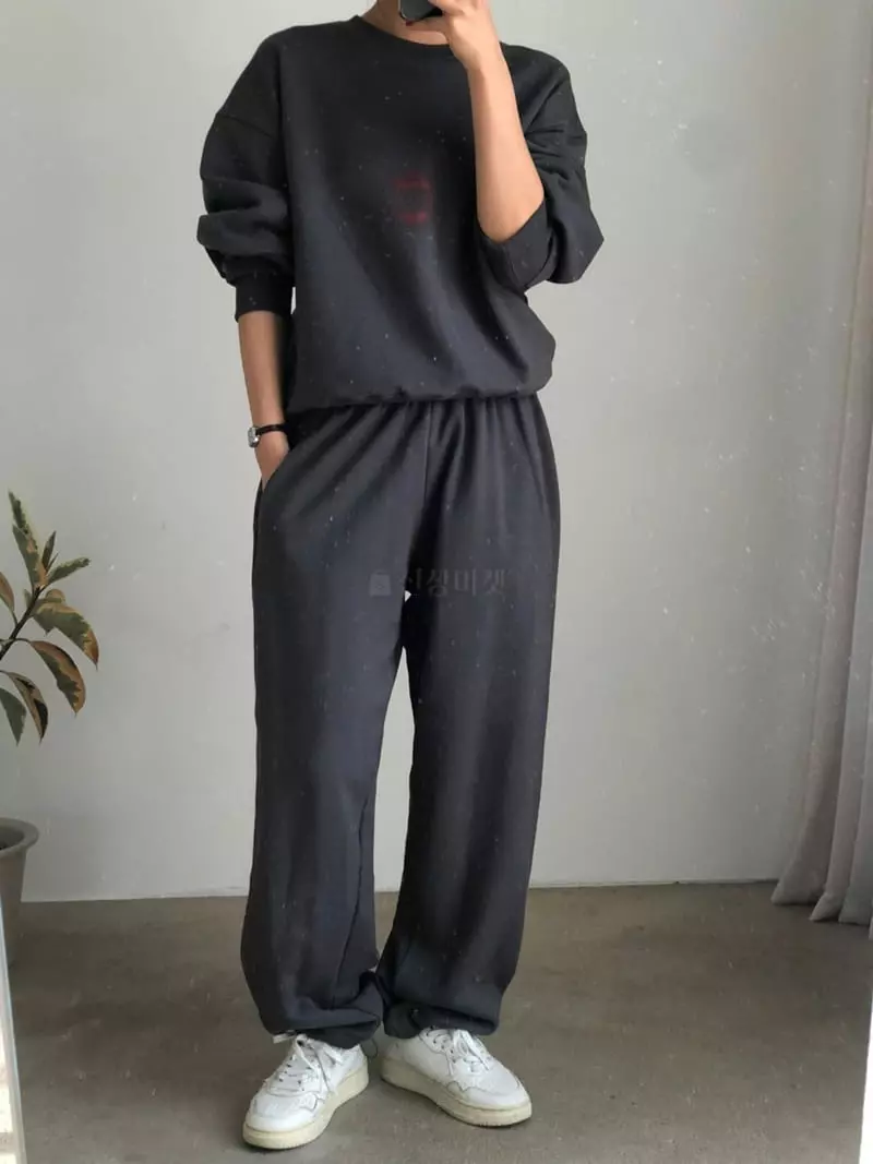 A Want - Korean Women Fashion - #womensfashion - Bird Terry Pants - 8
