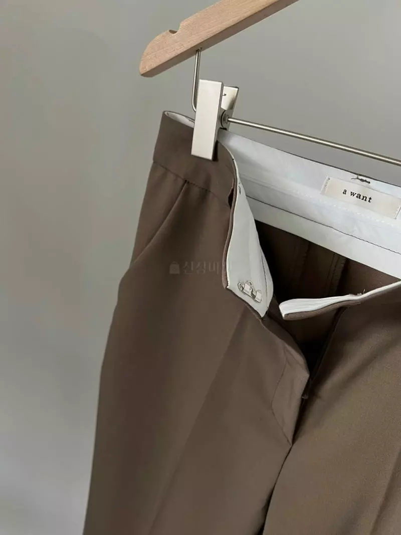 A Want - Korean Women Fashion - #womensfashion - Wood Slit Pants - 5