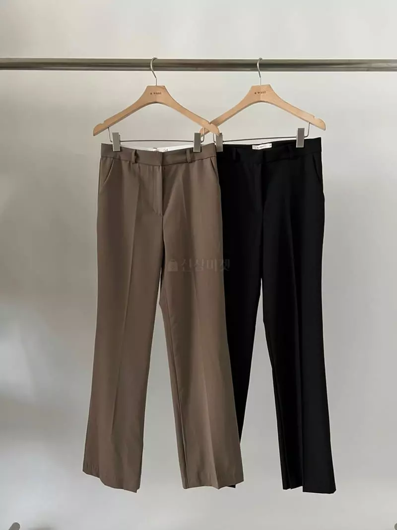 A Want - Korean Women Fashion - #womensfashion - Wood Slit Pants - 7