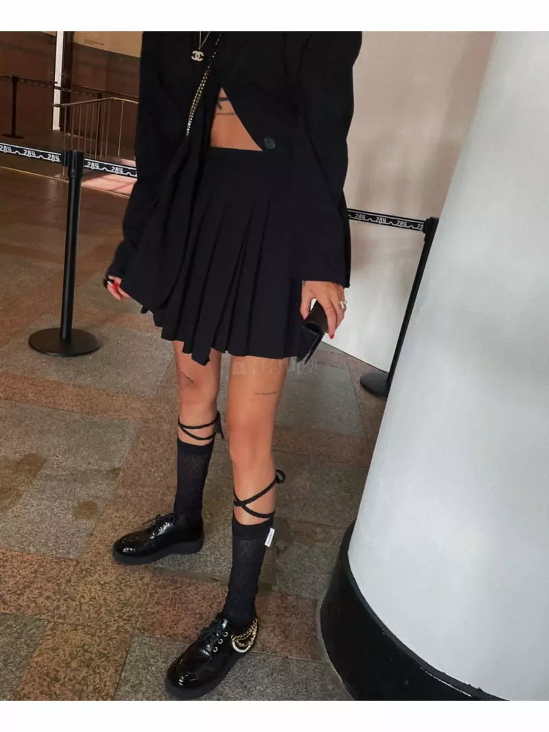 Abbeylee - Korean Women Fashion - #momslook - British Skirt - 7