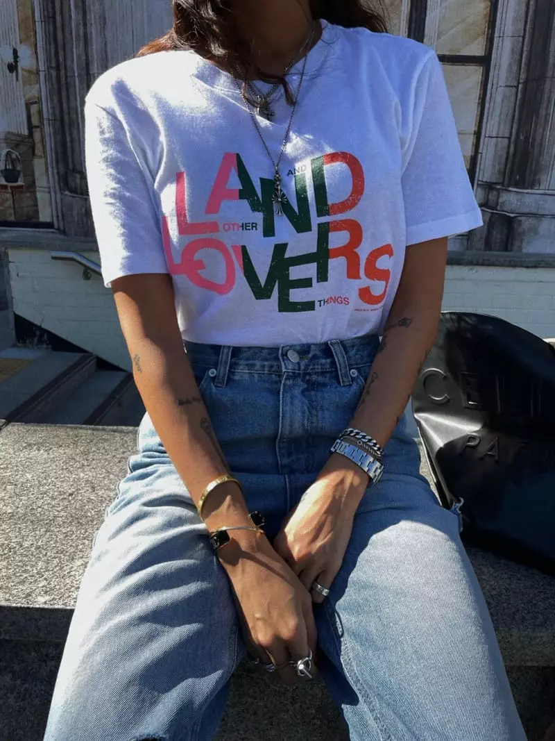 Abbeylee - Korean Women Fashion - #momslook - Land Tee - 7