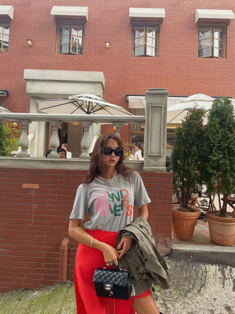 Abbeylee - Korean Women Fashion - #momslook - Land Tee - 9
