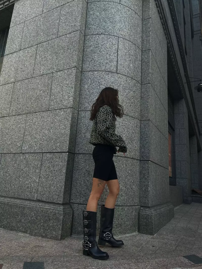 Abbeylee - Korean Women Fashion - #momslook - Leopard Anorak - 7