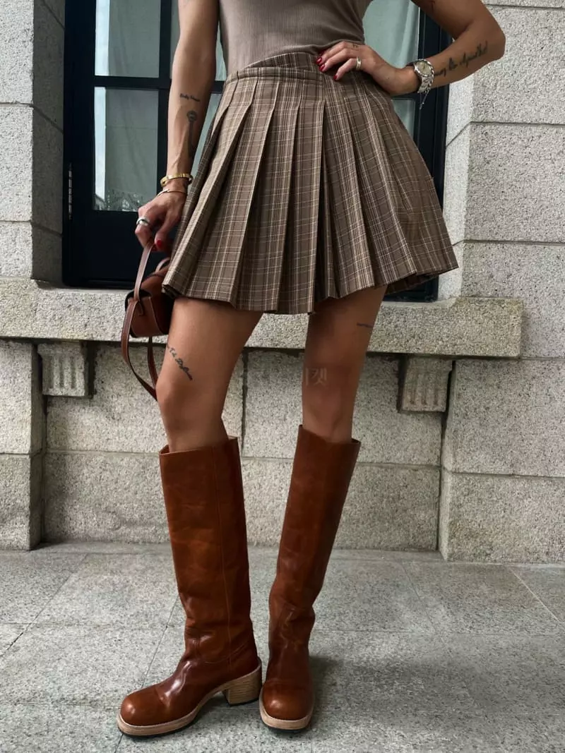 Abbeylee - Korean Women Fashion - #thelittlethings - British Skirt - 2