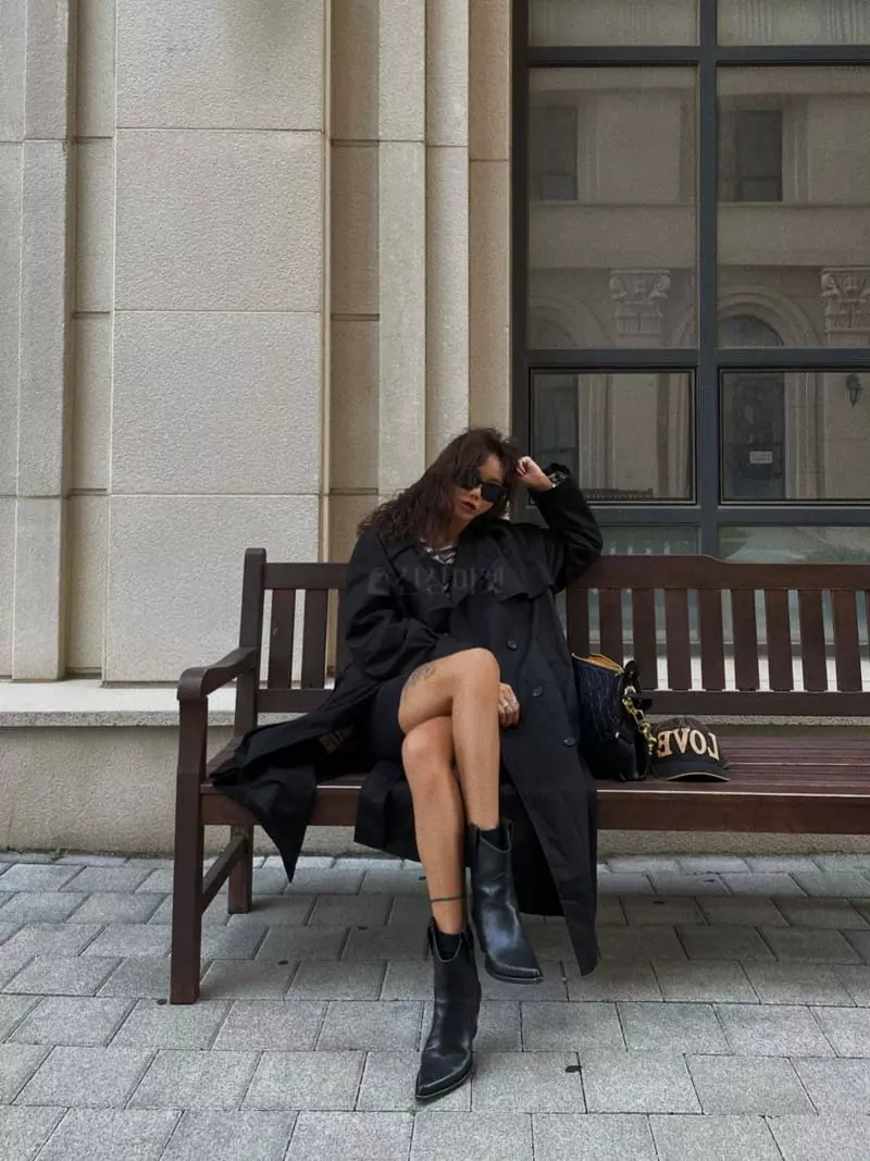 Abbeylee - Korean Women Fashion - #vintageinspired - Trans Coat - 7