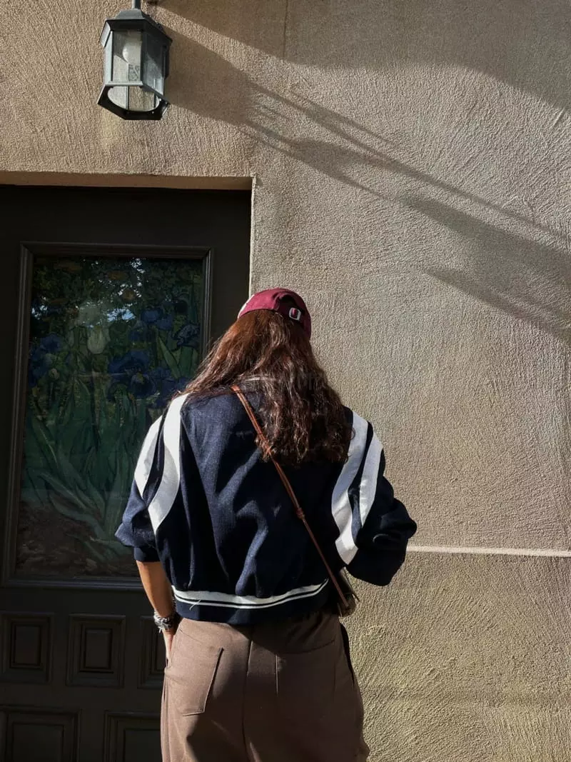 Abbeylee - Korean Women Fashion - #vintagekidsstyle - Crop Basiti Jacket - 5