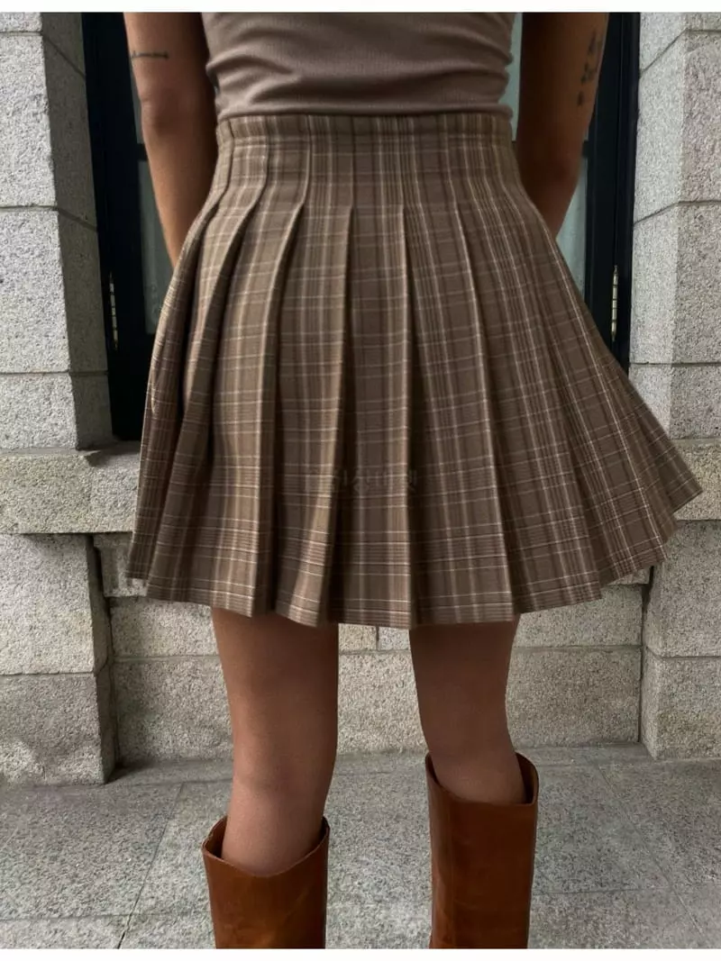 Abbeylee - Korean Women Fashion - #momslook - British Skirt - 4
