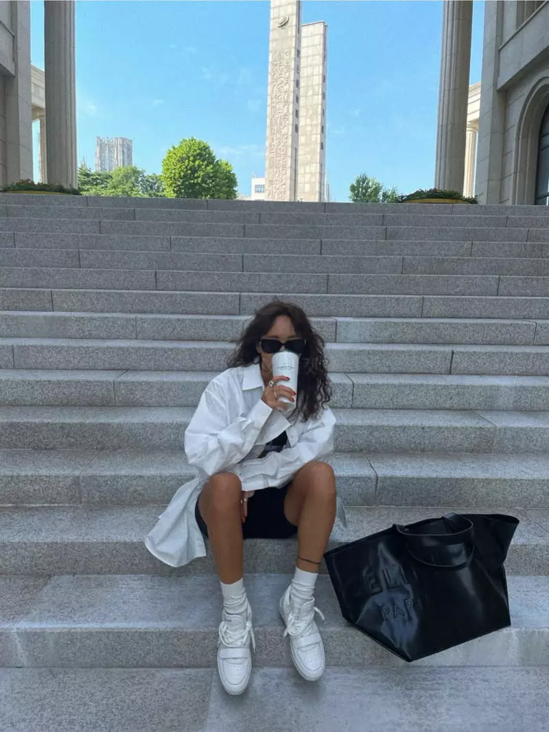 Abbeylee - Korean Women Fashion - #womensfashion - Boyfriends Shirt - 12