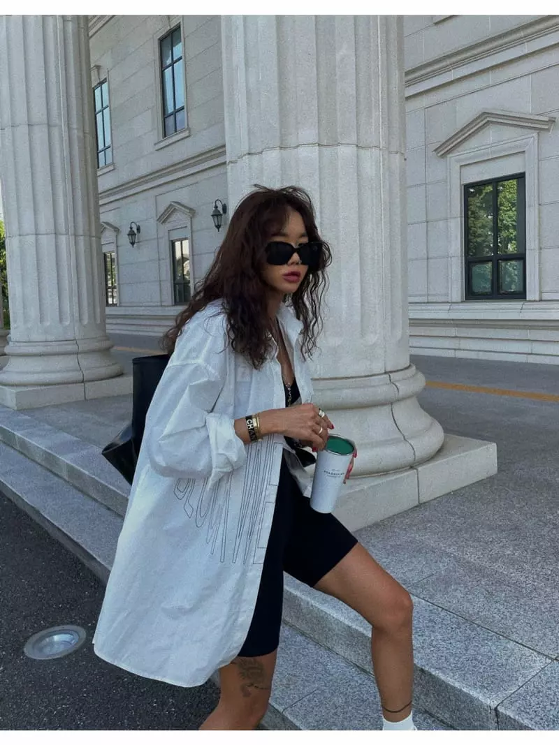 Abbeylee - Korean Women Fashion - #womensfashion - Boyfriends Shirt - 6