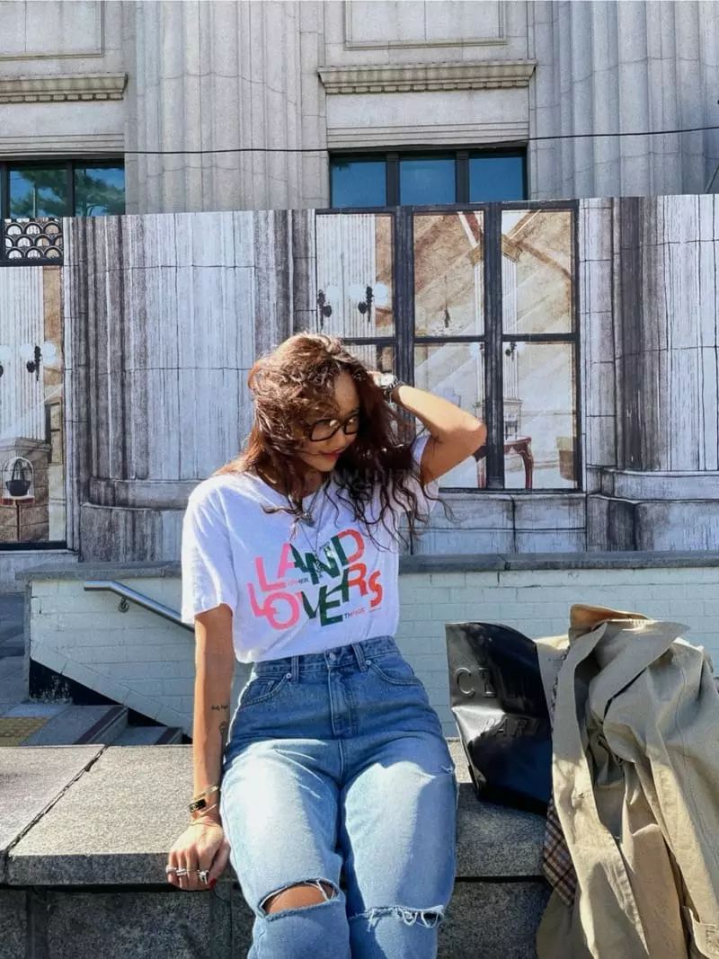 Abbeylee - Korean Women Fashion - #womensfashion - Land Tee - 6