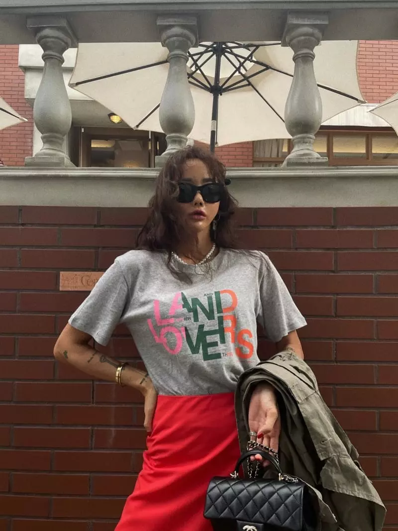 Abbeylee - Korean Women Fashion - #womensfashion - Land Tee - 8