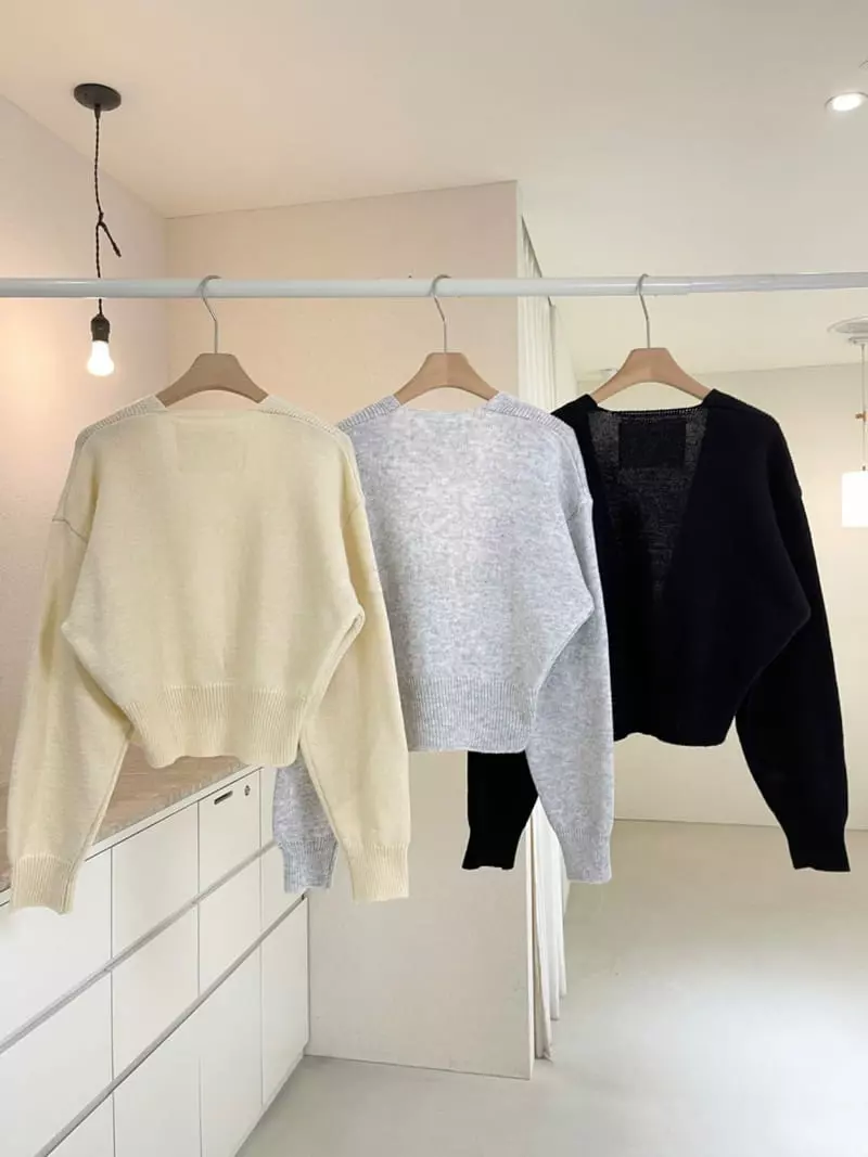 Ablering - Korean Women Fashion - #momslook - Cozy Knit Cardigan - 2