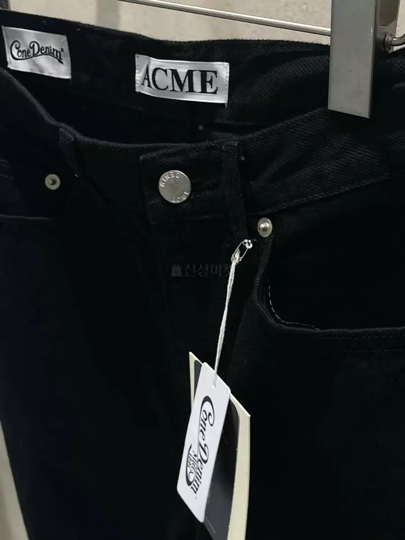Acme - Korean Women Fashion - #momslook - P Corn Black Striaght Pants - 6