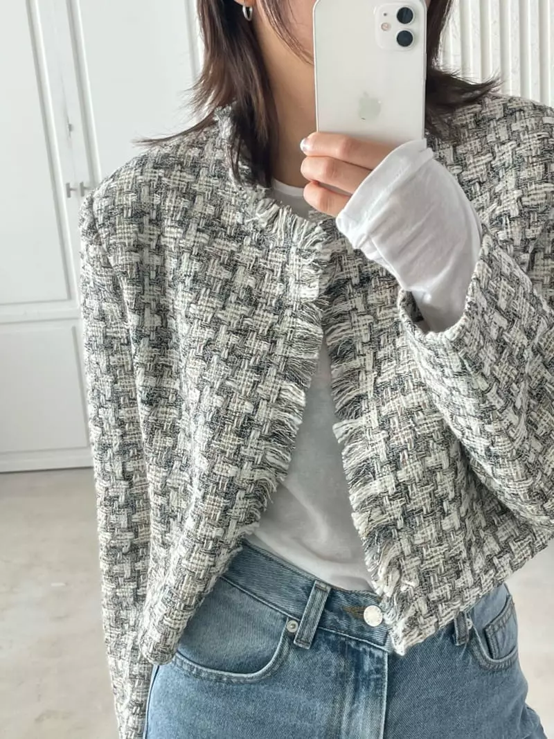 Acme - Korean Women Fashion - #pursuepretty - Open Twid Jacket - 7
