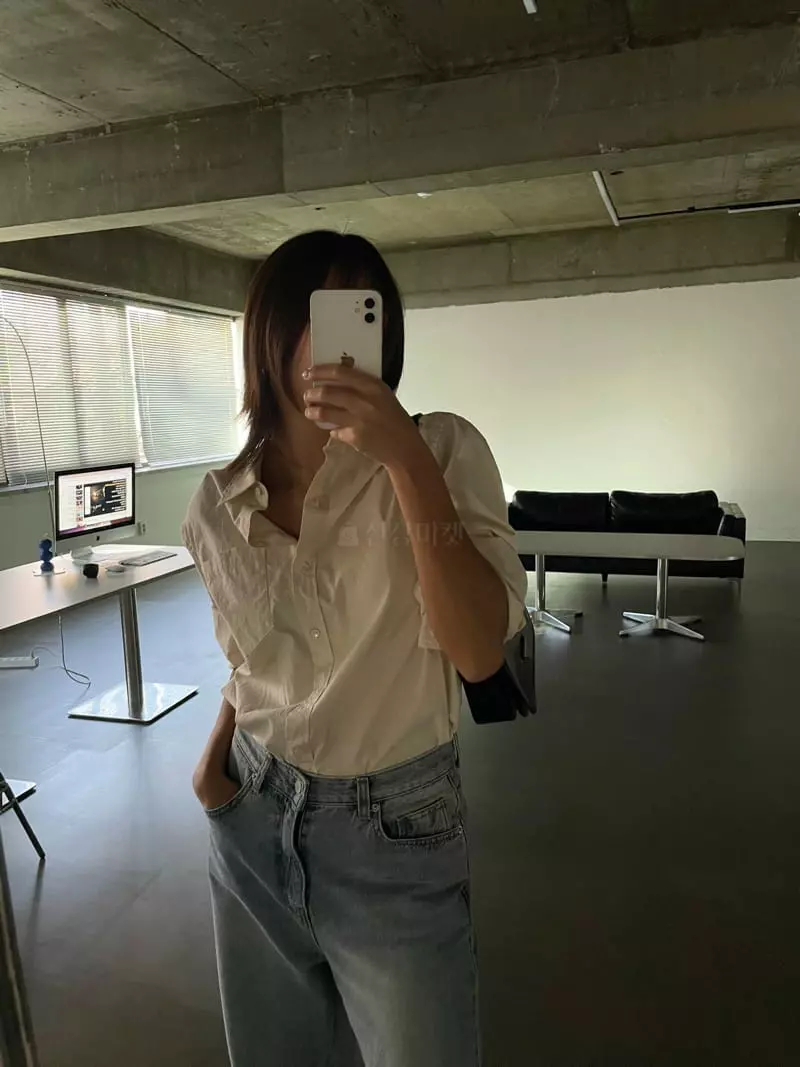 Acme - Korean Women Fashion - #thelittlethings - Color Washing Shirt - 5