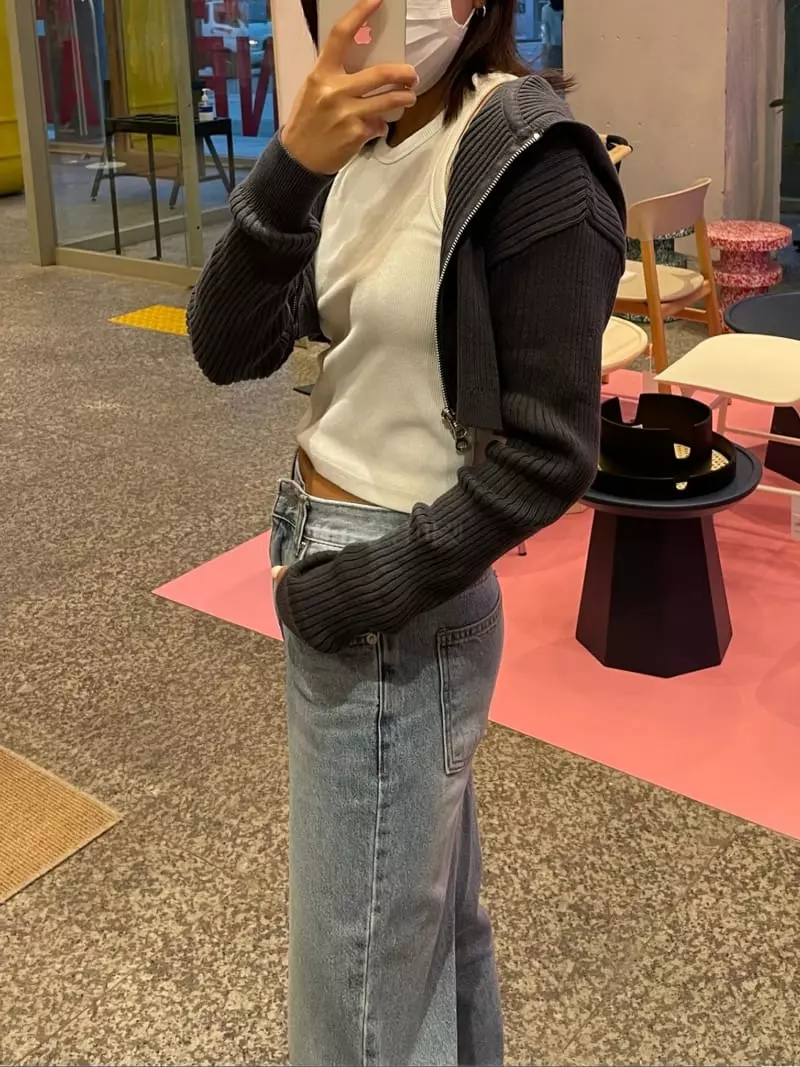 Acme - Korean Women Fashion - #vintageinspired - Hoody Zip-up - 2