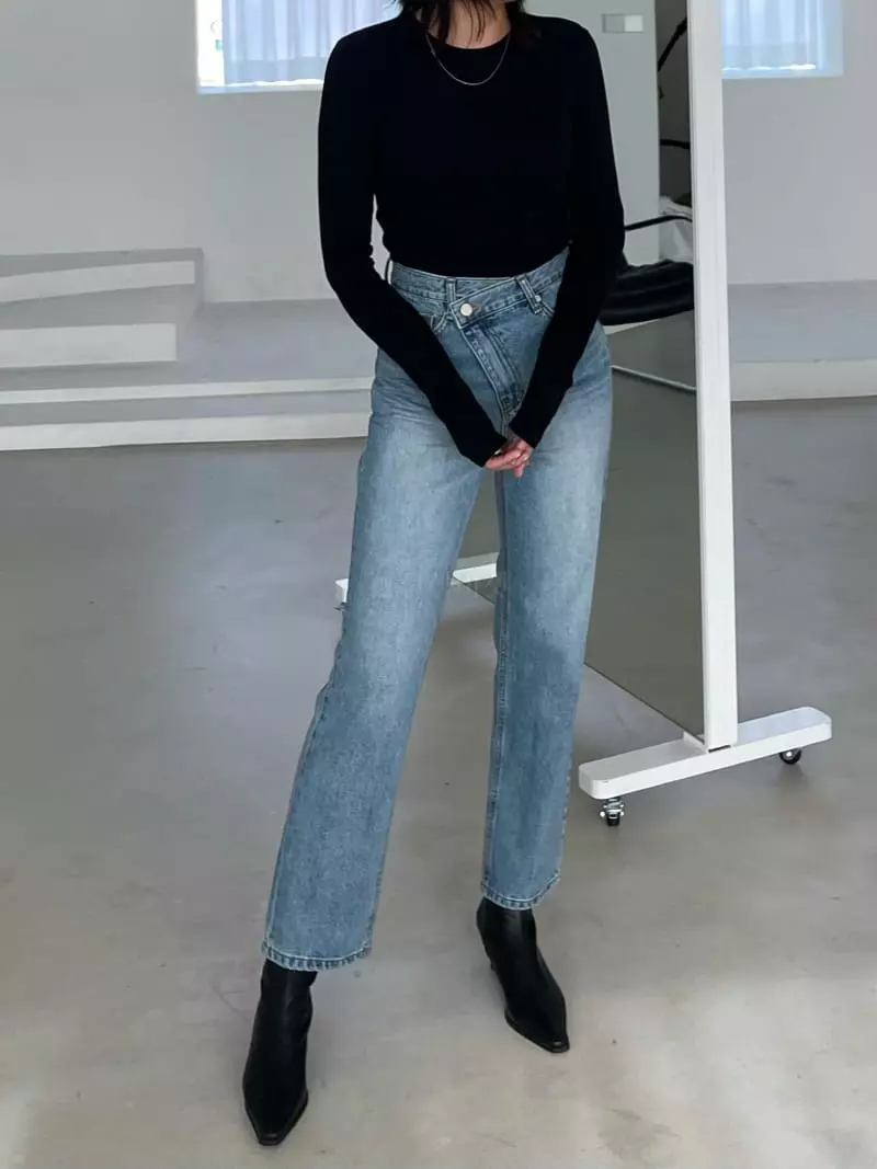 Acme - Korean Women Fashion - #womensfashion - Unbal Straight Pants - 3