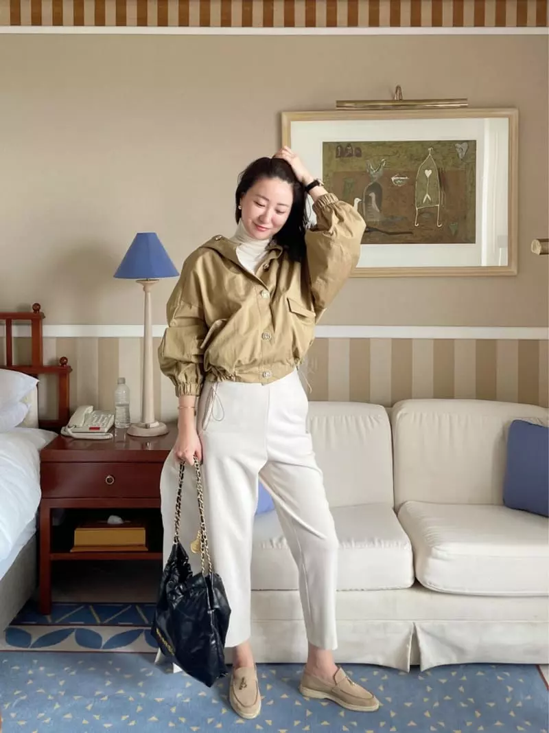 After Glow - Korean Women Fashion - #momslook - Two Way Banding Pants - 3