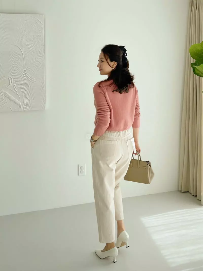 After Glow - Korean Women Fashion - #womensfashion - Bean Button Cardigan - 4