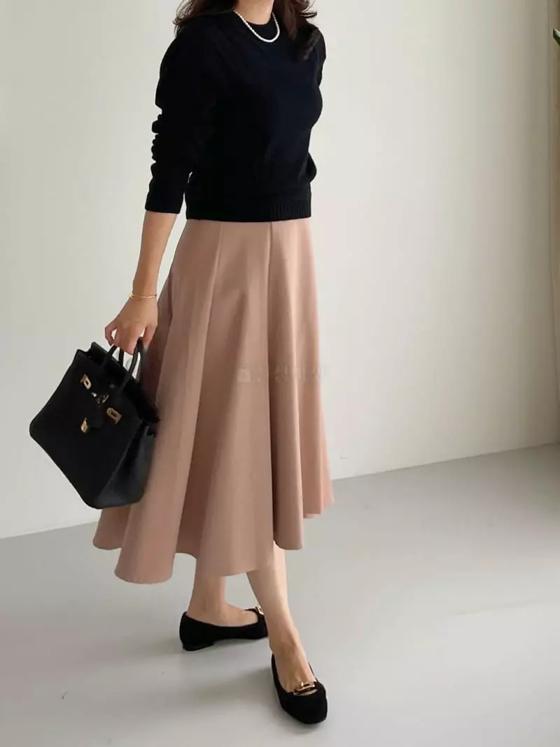 After Glow - Korean Women Fashion - #womensfashion - Zig Zag Whole Skirt - 4