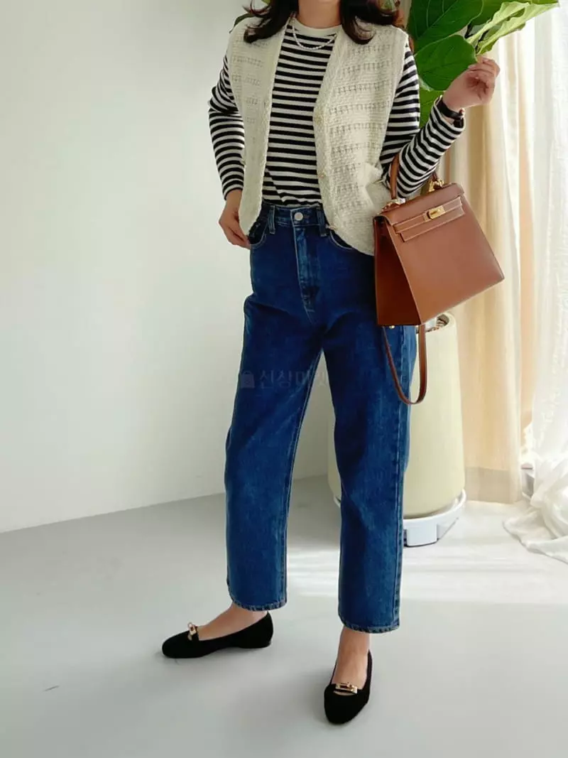 After Glow - Korean Women Fashion - #momslook - U A Stripes Tee - 6