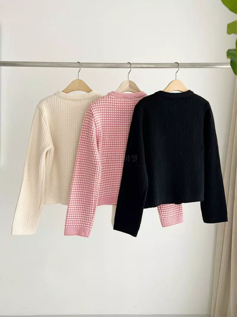 After Glow - Korean Women Fashion - #momslook - Sha Check Cardigan - 2