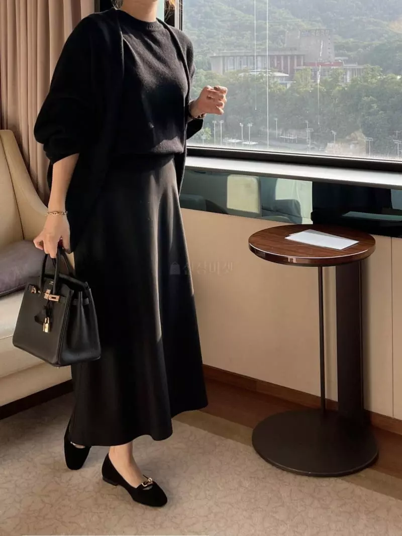 After Glow - Korean Women Fashion - #pursuepretty - Dear Whole Skirt - 3
