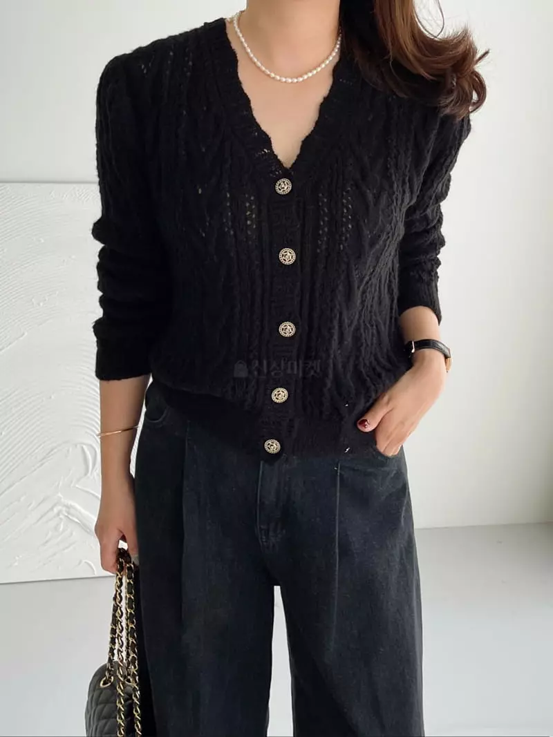 After Glow - Korean Women Fashion - #romanticstyle - Daim o Hair Cardigan - 3