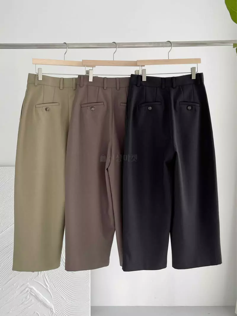 After Glow - Korean Women Fashion - #romanticstyle - Tree Wide Pants - 2