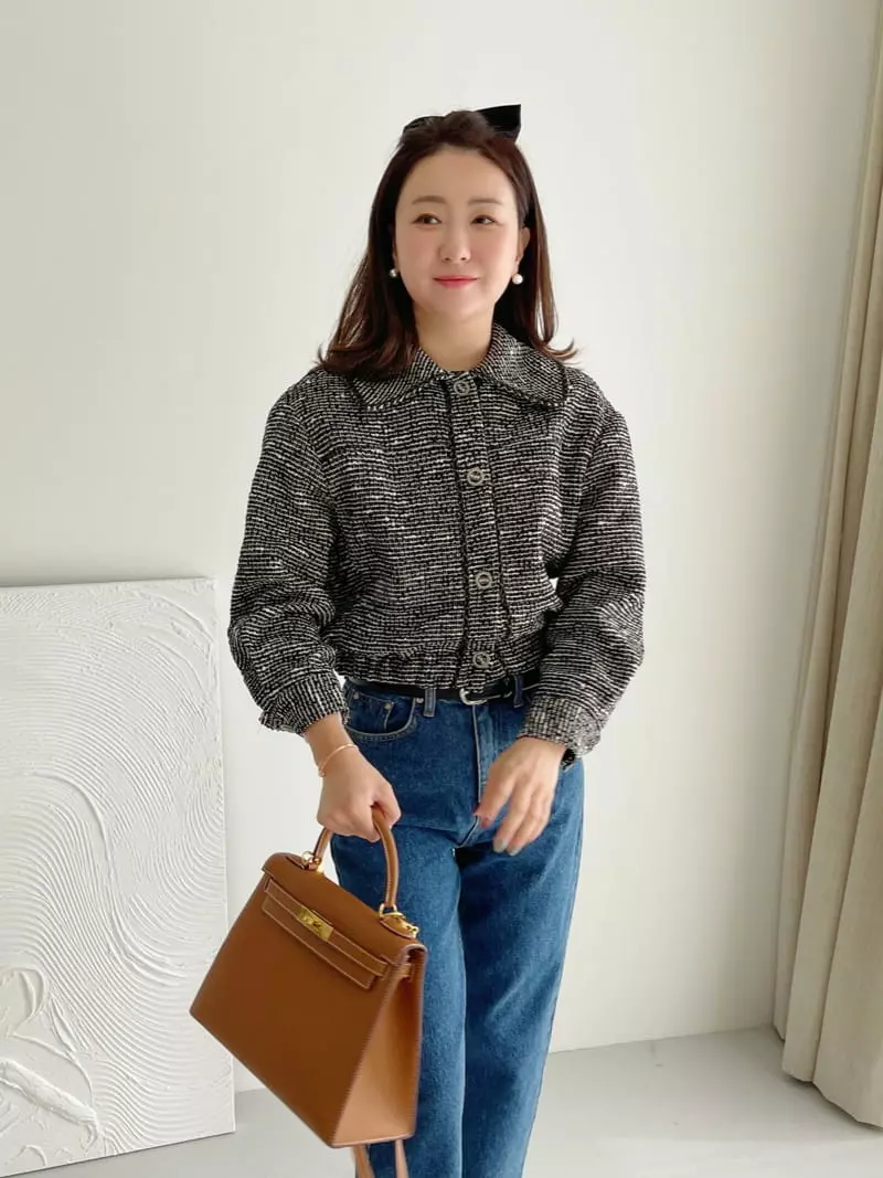After Glow - Korean Women Fashion - #shopsmall - Mos Twid Jacket - 8