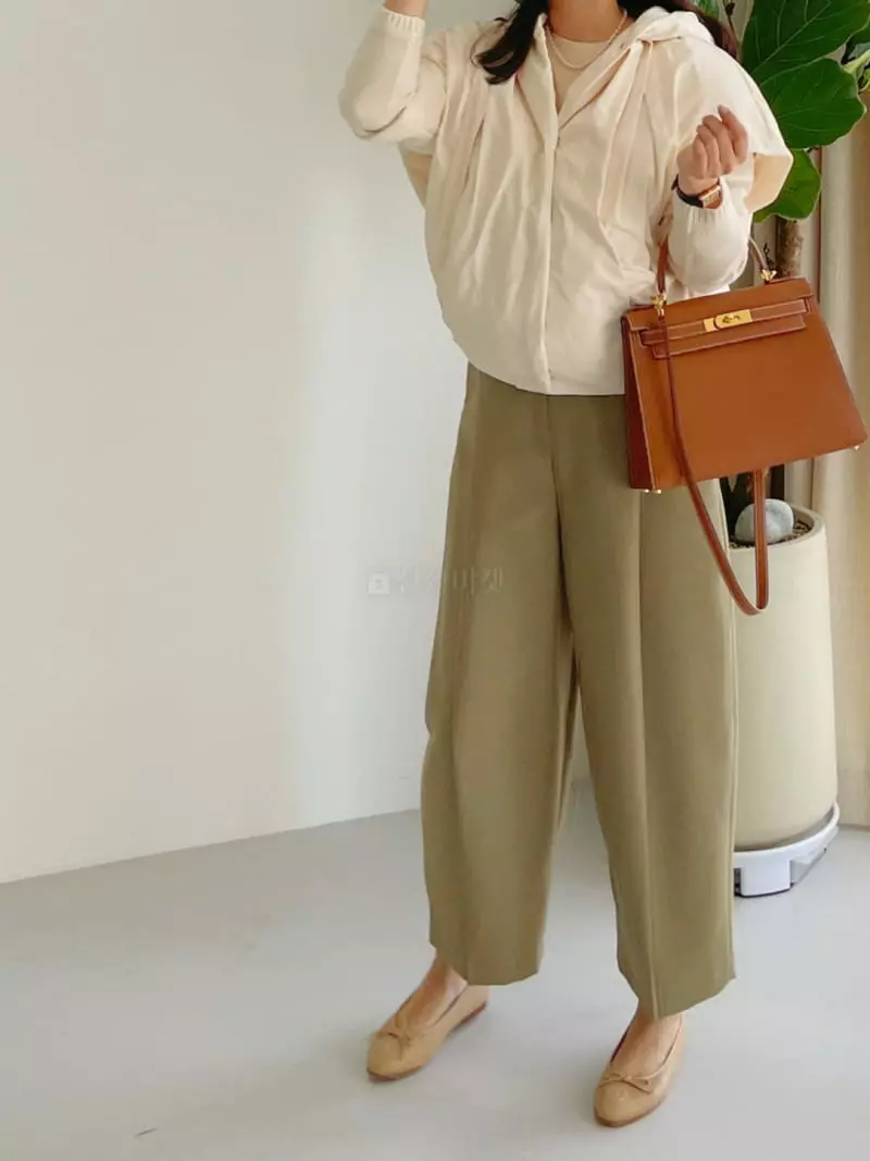 After Glow - Korean Women Fashion - #shopsmall - Tree Wide Pants - 3