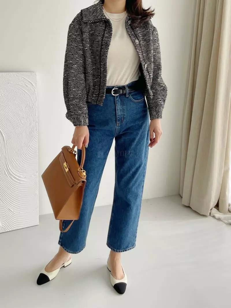 After Glow - Korean Women Fashion - #thatsdarling - Mos Twid Jacket - 9