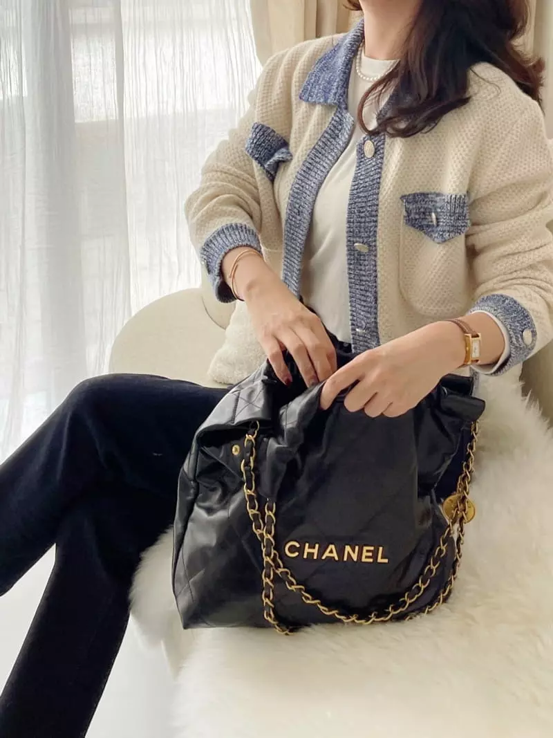 After Glow - Korean Women Fashion - #thelittlethings - Denim Knit Cardigan - 7