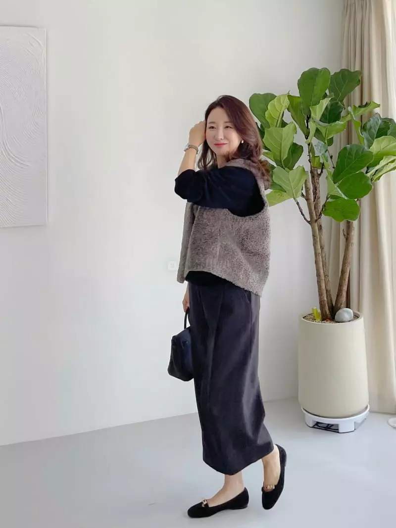 After Glow - Korean Women Fashion - #thelittlethings - Tree Wide Pants - 5